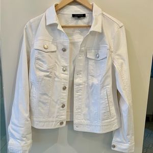 Talbots White Denim Jacket